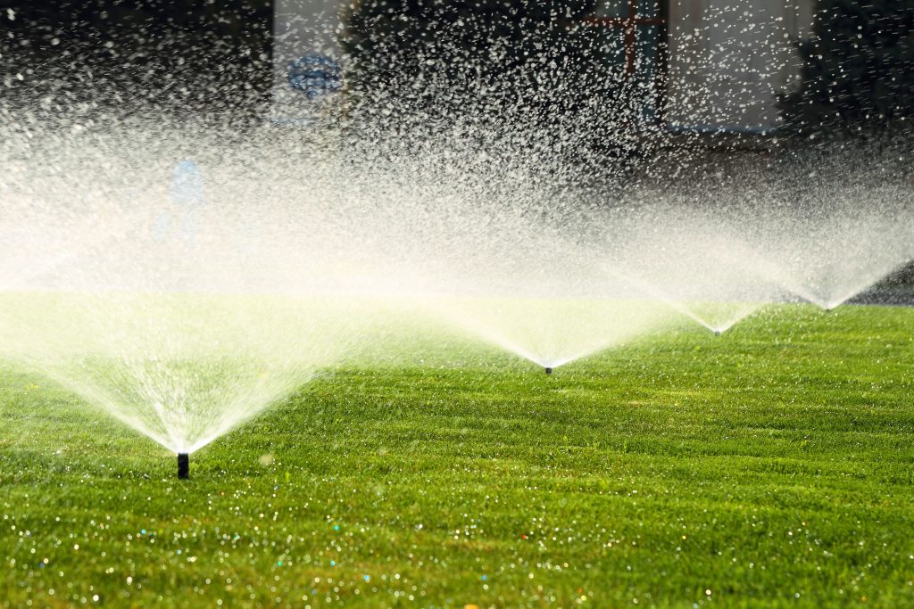 Lawn Irrigation Installation by Earth &amp; Stone Landscapes Lake Tahoe